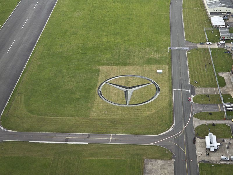 Mercedes Track Sign for BBC Top Gear